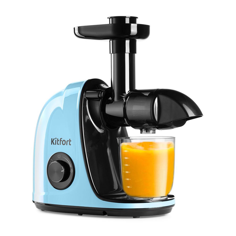 Шнековая соковыжималка Kitfort КТ-1146-5, голубая Шнековая соковыжималка Kitfort КТ-1146-5, голубая
